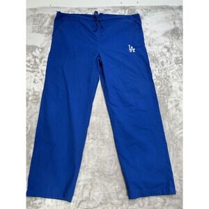 Los Angeles Dodgers‎ Scrubs Men's Size Large Royal Blue MLB Baseball Pockets EUC